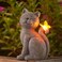Philodwell Garden Decor Solar Cat Statues: Outdoor Sculptures with Glowing Butterfly for Lawn Ornaments Yard Art Porch Patio Balcony - Gifts for Mom Grandma Women
