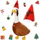 Outus Funny Candy Cane Goose Outfits Christmas Goose Candy Shirt Washable Goose Candy Cane Christmas Goose Costume Christmas Goose for Christmas Party Outdoor Patio Yard