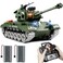 Supdex 1:18 RC Tank, 2.4Ghz US M26 Pershing Remote Control Tank That Shoots BBS and Water Bombs, Army RC Vehicle with Smoke, Sound and Recoil, Military Model Toys for Adults and Kids 6+ Year Old