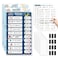 Upgraded Slider 3 in 1 Bedtime/Morning/Daily Routine Chart for Kids, Magnetic Chore Chart for Kids, Visual Schedule for Kids Toddlers Schedule Board for Home