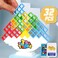 ALKISTA 32 Pcs Tetra Tower Balance Stacking Blocks Game, Board Games for 2 Players+ Family Games, Parties, Travel, Kids &amp; Adults Team Building Blocks Toy