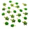 Mini Green Turtle - 20Pcs Resin Miniature Sea Turtle Figurines Tortoise Turtle Miniature Figurines Ocean Animals Statue for Fairy Garden Micro Landscape Decor Ornament (20 2styles Turtle)