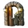YOKIOU Garden Decor Dragon 6&rdquo;, Garden Gnomes Statues Yard Decorations Dragon Exterior Hanging Decoration Resin (Door)