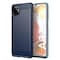 for Samsung A12 Case,Galaxy A12 Case,with HD Screen Protector,Shock-Absorption Flexible TPU Bumper Cove Soft Rubber Protective Case for Samsung Galaxy A12 (Blue Brushed TPU)
