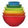 ATRDTO Classic Mixing Bowl Set, Microwave and Dishwasher Safe,Ideal for Baking, Prepping, Cooking and Serving Food (Set of 6)