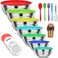 ENVTEK Mixing Bowls with Lids Set, 7 PCS Stainless Steel Mixing Bowls with 3 Grater Attachments, Size 4.5, 4, 3.5, 2.1, 1.5, 1.1, 0.7QT, Ideal for Kitchen Cooking Baking &amp; Serving