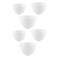 Healifty Mask Mixing Bowl Set 6 Pcs Silicone Facial Mixing Bowls Mud Bowls Condiment Bowls Skin Care Mixing Tools for Home Women Salon Skincare DIY Craft White Mask Applicator