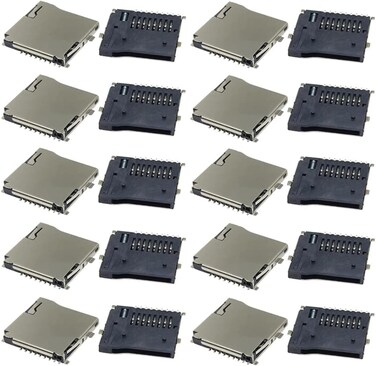 Spring Loaded Push/Push Micro SD Transflash Memory Card Socket Slot 20Pack