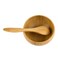 lasenersm 1 Set Cute Mini Mask Bowl with Spoon Eco Bamboo Mask Mixing Bowl and Spoon Facemask Bowl Mud Mask Mixing Bowl DIY Skin Care Mixing Tool Kit for Lady Women Home Beauty Salon Use, 2.6" x 1.2