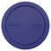Pyrex 322-PC Blue Round Mixing Bowl Plastic Lid Made in the USA