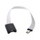cablecc Micro-SD TF Memory Card Kit Male to SD Female Extension Soft Flat FPC Cable Extender 25cm