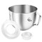 7QT Stainless Steel Mixer Bowl for Kitchenaid Stand Mixers, Kitchen Aid Mixing Bowl Replacement Bowl for 7QT Lift Stand Mixer with Handle and Lid