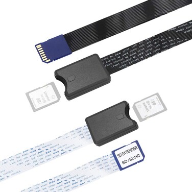 ELECTOP SD to SD Card Extension Cable SD Extender Adapter Flexible Memory Card SDHC of 4/8/16/32/64GB Compatible with SanDisk SDXC,Kindle,3D Printer,Raspberry Pi,Arduino GPS,TV SDHC(SD to SD)