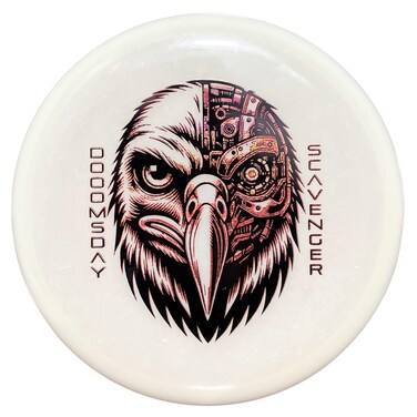 DOOMSDAY DISCS Scavenger   Neutral Midrange Disc Golf Disc   Premium Glow-in-The-Dark Plastic