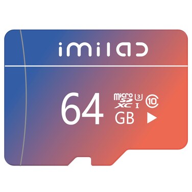 IMILAB microSDXC UHS-I Memory Card, U3, A2, V30, Class 10, Micro SD Card Compatible with IMILAB Security Camera (64, GB)