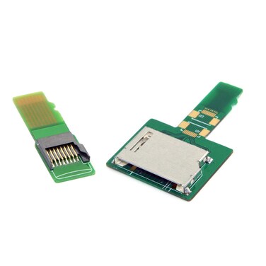 Cablecc 1Set SD TF Card Socket Female to Micro-SD TF Male Memory Card Kit Extension Adapter Testing Tools Extender
