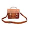 Handcrafted Vintage Leather Satchel Crossbody Bag Men Womenn Purse Wallet Handbag Messenger Sling Bags, 9 Inch Mini