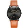OLEVS Mens Watches Date Ultra Thin Minimalist Fashion Casual Analog Quartz Watch Slim Simple Big Face Waterproof Dress Wrist Watches with Leather Band for Men
