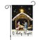 Louise Maelys Christmas O Holy Night Nativity Garden Flag 12x18 Inch Double Sided Xmas Small Burlap Welcome Winter Holiday Yard Outdoor Flag Outside House Decoration (Only Flag)