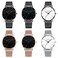 Weicam Men's Simple Mesh Strap Watch Analog Quartz Wrist Watches 6pc