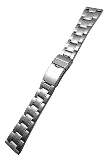 NewLife 20mm Silver Metal Watchband Men's Women's Stainless Steel Strap Replacement Wrist Band Bracelet with Clasp