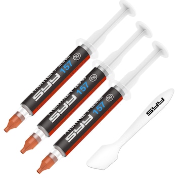 SYY Thermal Paste with Tool kit, 15 Grams CPU Paste Thermal Compound Paste Heatsink for IC/Processor/CPU/GPU/All Coolers, New Formula Carbon Based Easy to Apply, Thermal Interface Material