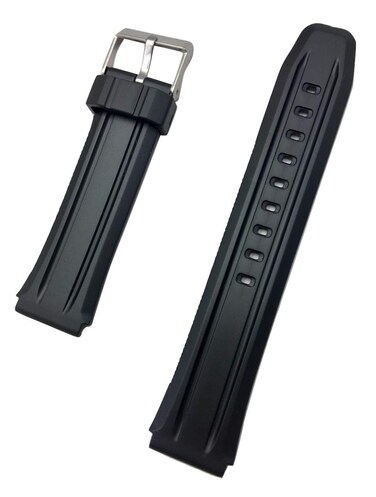 NewLife 20mm Black Rubber PVC Material Watch Band   Comfortable and Durable Replacement Wrist Strap that brings to Any Watch for Men and Women