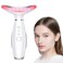 Face and Neck Massager,3 Color Facial Culpting Tool with Vibration, Rechargeable Facial Massager for Skin Care (White)