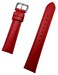 18mm Red Genuine Leather Watchband   Matte, Smooth, Lightly Padded Replacement Watchstrap that brings New Life to Any Watch (Mens Standard Length)