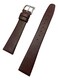 18mm Brown Genuine Calf Leather Watchstrap   Flat, Elegant, Smooth Replacement Wrist Strap that brings New Life to Any Watch (Mens Standard Length)