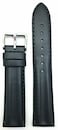 20mm Black Genuine Leather Watchband   Semi-Oily, Twin Padded, Stylish Replacement Wrist Watchstrap that brings New Life to Any Watch (Mens Standard Length)
