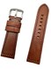 NewLife 24mm Dark Brown Leather Watchband Compatible with Panerai Watch   Solid, Smooth, Heavy Duty Padded Replacement Watchstrap Bracelet that brings to Any Watch (Mens Standard Length)
