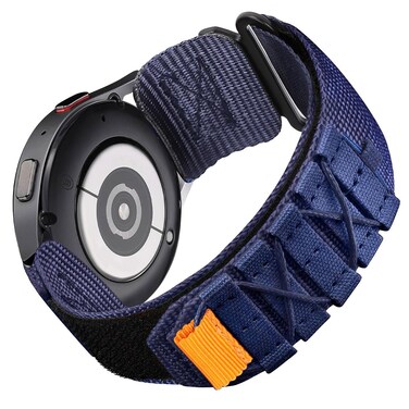 Nixiamy Rugged Nylon Sport Watch Band 20mm Quick Release Watch Strap Mountaineering Style Replacement Watch Strap Navy blue for Men