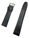 19mm Black Genuine Calf Leather Watchband   Flat Elegant Replacement Watchstrap that brings New Life to Any Watch (Mens Standard Length)