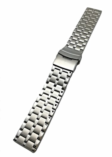 NewLife 22mm Metal Watchband   Men's Women's Silver Stainless Steel Watchstrap Replacement Wrist Band Bracelet with Clasp that brings to Any Watch