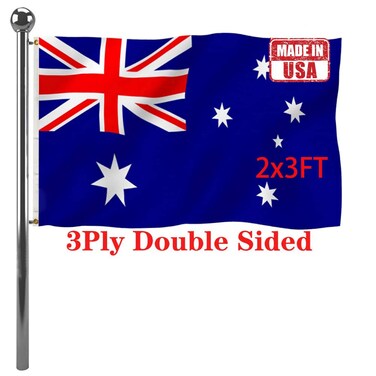 Jayus Australia Flags 2x3 Outdoor Double Sided Heavy Duty Australian National Flag Banner with 2 Grommets
