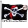 Pirate Flag 3x5 Outdoor, Double Sided Jolly Roger Flags With Red Bandana For Outside Boat, 3ply Skull And Crossbones Flag With Brass Grommet, Jack Rackham Flag Banner With Uv Fade Proof