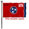 Jayus Double Sided Tennessee Sates Flags 2x3 Outdoor- Vivid Colors 3Ply TN Tennessee Flags Banners- Heavy Duty 100% Polyester with 2 Brass Grommets