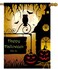 Pickako Happy Halloween Hallowmas Holiday Scary Bats Jack-O-Lantern Pumpkins Owl Moon House Flag 28 x 40 Inch, Double Sided Large Garden Yard Welcome Flags Banners for Home Lawn Patio Outdoor Decor