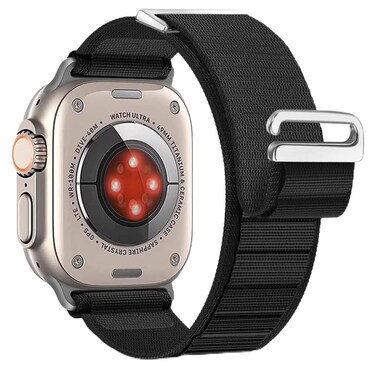 MroTech Nylon Watch Band Compatible with Watch 49mm 45mm 44mm 42mm Watch Band for Men Women,Sport Band Replacement for Series Ultra 9 8 7 6 5 4 3 2 1 Strap Watchband Adjustable Wristband,Black