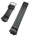 NewLife 16mm Black, Rubber Watchband - Comfortable and Durable PVC Material Watchstrap