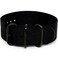 Da Luca Ballistic Nylon Military 1 Piece Watch Strap - Black (PVD Buckle) : 20mm