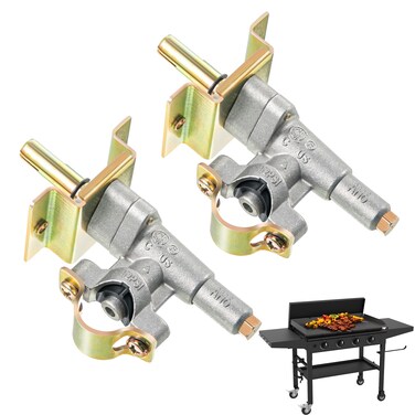 Feekoon 2 Pack Griddle Burner Control Valve Compatible with Blackstone Grill Griddle, Griddle Gas Valve Parts Replacement, Grill Valve Part Compatible with Blackstone 36 Gas Grill Griddle 1554