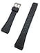 NewLife 18mm Black Rubber PVC Material Watchband   Comfortable and Durable Replacement Wrist Watchstrap that brings to Any Watch for Men and Women