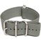 Da Luca Ballistic Nylon Military Watch Strap - Grey (Matte Buckle) : 22mm