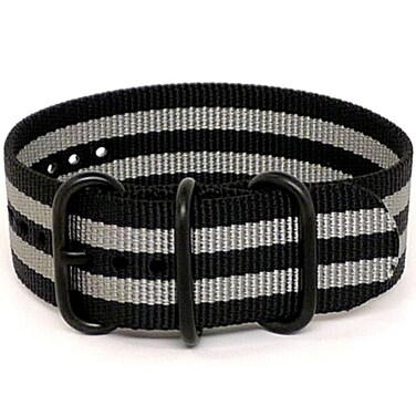 Da Luca Ballistic Nylon Military 1 Piece Watch Strap - Bond (PVD Buckle) : 22mm