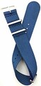 NewLife 22mm Navy Blue, Nylon Fabric Watchband   Vintage, Heavy Duty, Military Style Replacement Wrist Watchstrap That Brings to Any Watch for Men and Women - Navy Blue