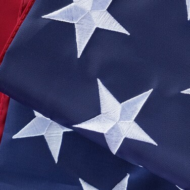 TOPFLAGS American Flag US Flags 4x6 for Outside in USA Outdoor High Wind Heavy Duty Outside Embroidered Stars All Weather Durable Nylon Sewn Stripes with Brass Grommets