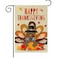 Thanksgiving Turkey Garden Flag, Vertical Double-Sided 12x18 Inch Yard Flag with Pumpkins &amp; Turkey Print, Ideal Seasonal Outdoor Decoration for Your Home &amp; Garden-QZ08