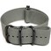 Da Luca Ballistic Nylon Military Watch Strap - Grey (PVD Buckle) : 20mm